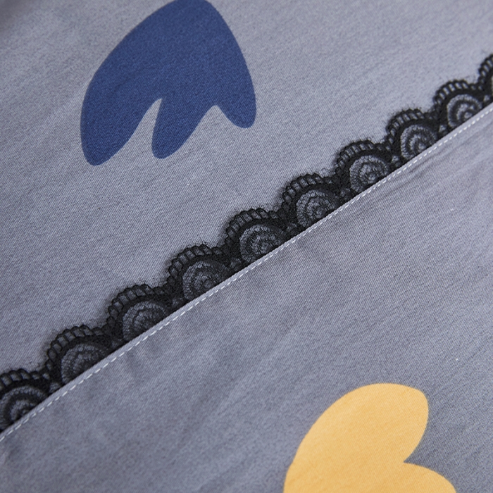 91家纺网 家纺一手货源 找家纺 十个点 2021新款弯边床裙四件套 弥香-灰