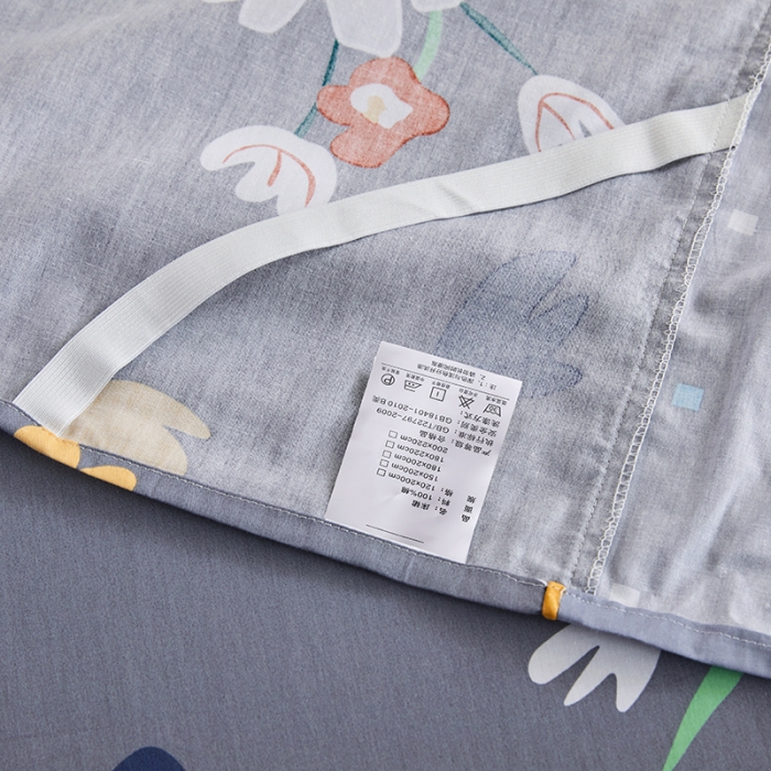 91家纺网 家纺一手货源 找家纺 十个点 2021新款弯边床裙四件套 弥香-灰