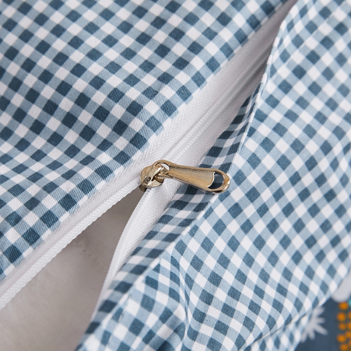 91家纺网 家纺一手货源 找家纺 十个点 2021新款弯边床裙四件套 轻舞含香-蓝