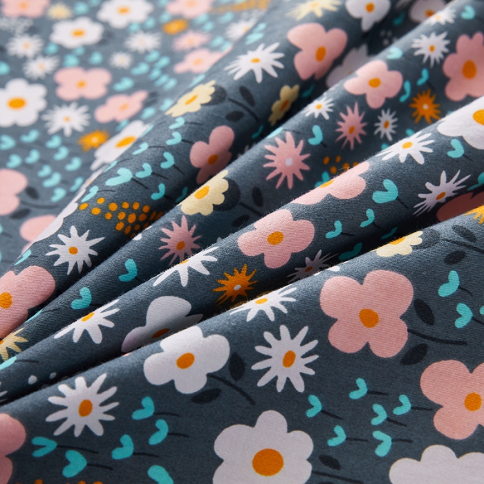 91家纺网 家纺一手货源 找家纺 十个点 2021新款弯边床裙四件套 轻舞含香-蓝