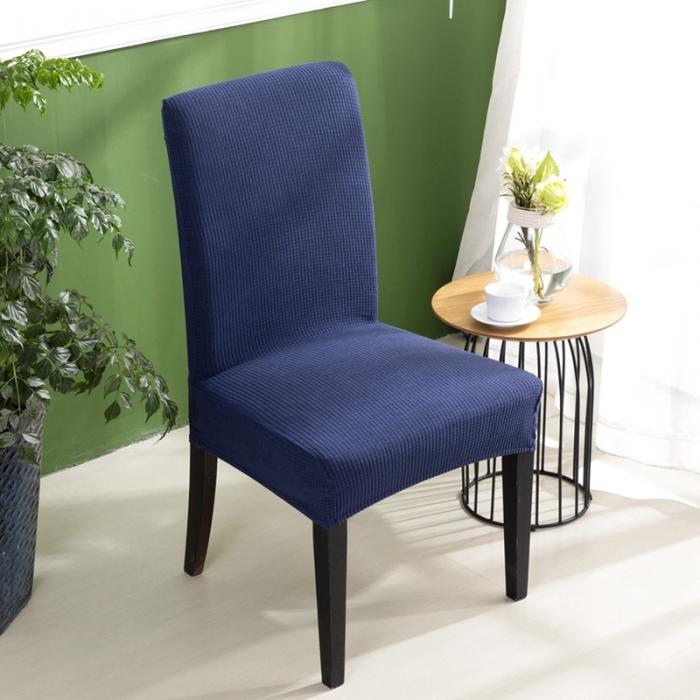 91家纺网 家纺一手货源 找家纺 防水华夫格一体椅套   纯色弹力加厚连体椅套子  饭店椅子套