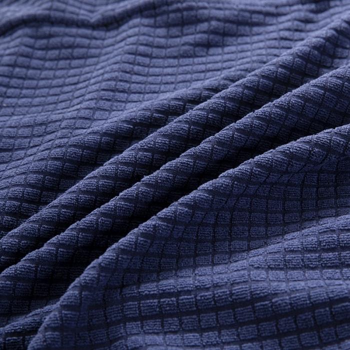 91家纺网 家纺一手货源 找家纺 防水华夫格一体椅套   纯色弹力加厚连体椅套子  饭店椅子套