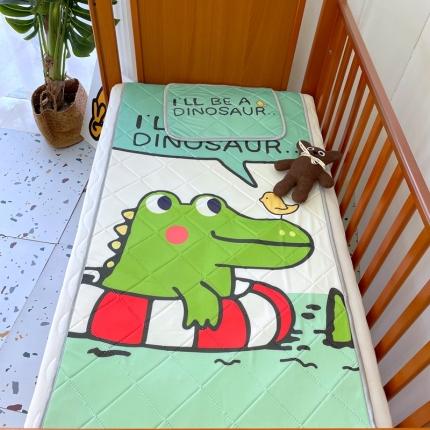2021妙芙新款儿童婴幼儿乳胶凉席 小恐龙呀