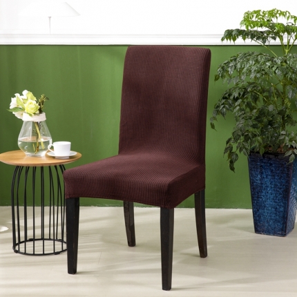 91家纺网 家纺一手货源 找家纺 防水华夫格一体椅套   纯色弹力加厚连体椅套子  饭店椅子套