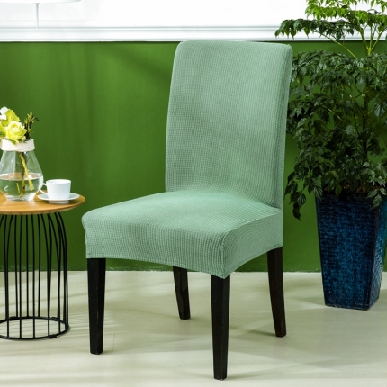 91家纺网 家纺一手货源 找家纺 防水华夫格一体椅套   纯色弹力加厚连体椅套子  饭店椅子套