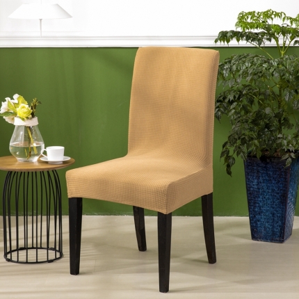 91家纺网 家纺一手货源 找家纺 防水华夫格一体椅套   纯色弹力加厚连体椅套子  饭店椅子套