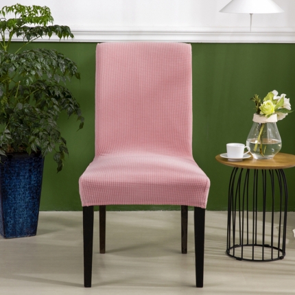 91家纺网 家纺一手货源 找家纺 防水华夫格一体椅套   纯色弹力加厚连体椅套子  饭店椅子套