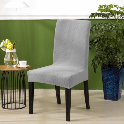 91家纺网 家纺一手货源 找家纺 防水华夫格一体椅套   纯色弹力加厚连体椅套子  饭店椅子套