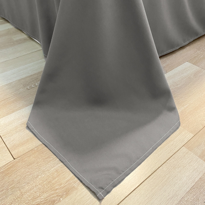 91家纺网 家纺一手货源 找家纺 贝拉梦2021新款美棉纯色系列四件套-洛卡灰