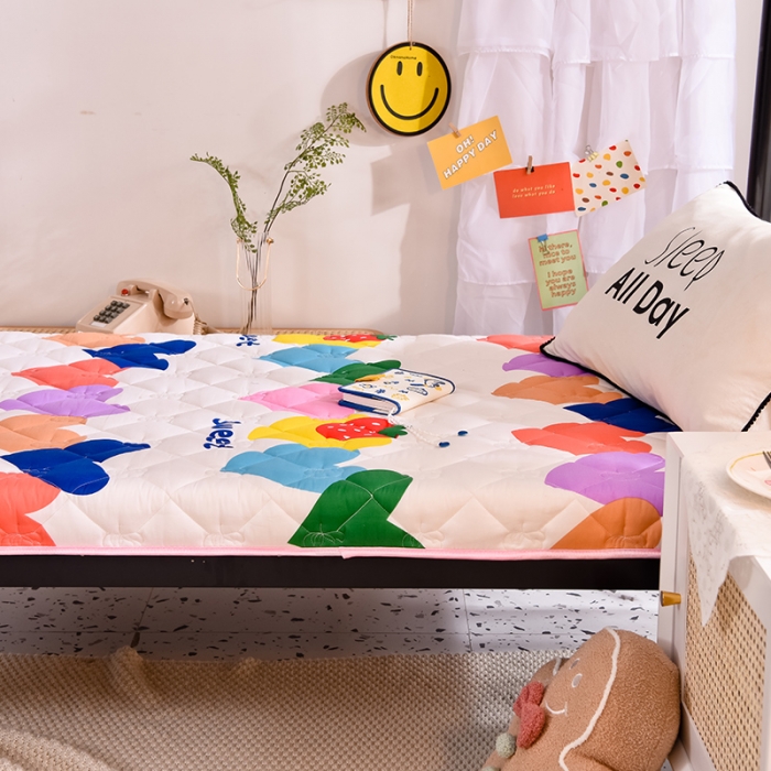 91家纺网 家纺一手货源 找家纺 （总）寐珂 2025新款全棉大豆纤维床垫学生款