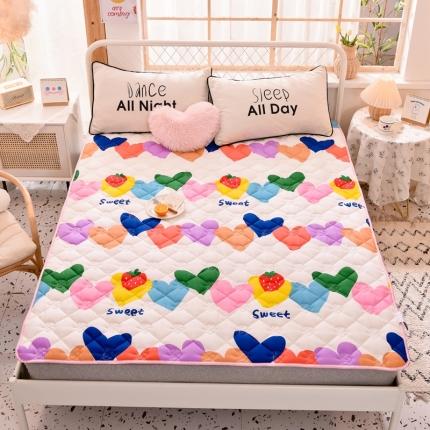 91家纺网 家纺一手货源 找家纺 （总）寐珂 2025新款全棉大豆纤维床垫薄款