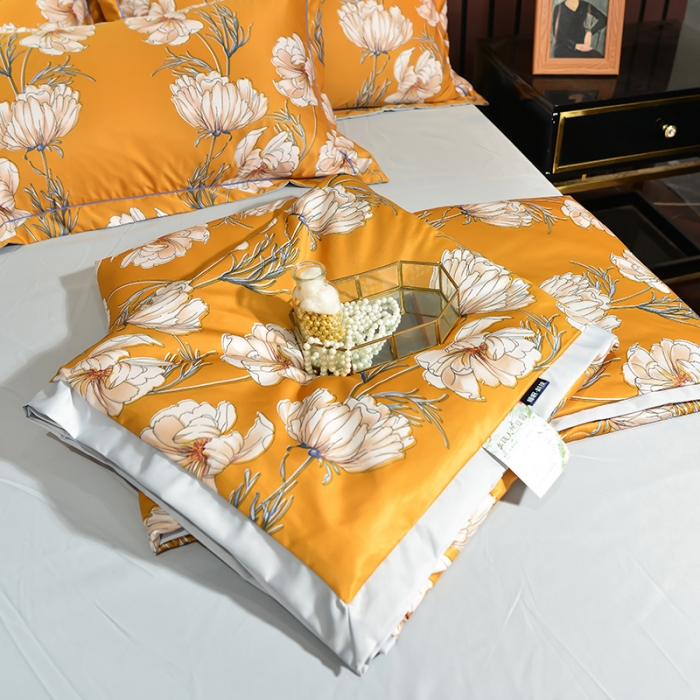 91家纺网 家纺一手货源 找家纺 梦柏2021新款水洗天丝夏被 夏凉被 花恋