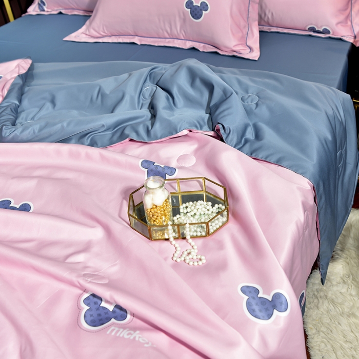 91家纺网 家纺一手货源 找家纺 梦柏2021新款水洗天丝夏被 夏凉被 童心