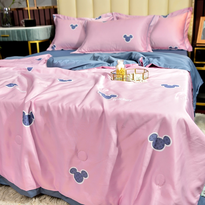 91家纺网 家纺一手货源 找家纺 梦柏2021新款水洗天丝夏被 夏凉被 童心