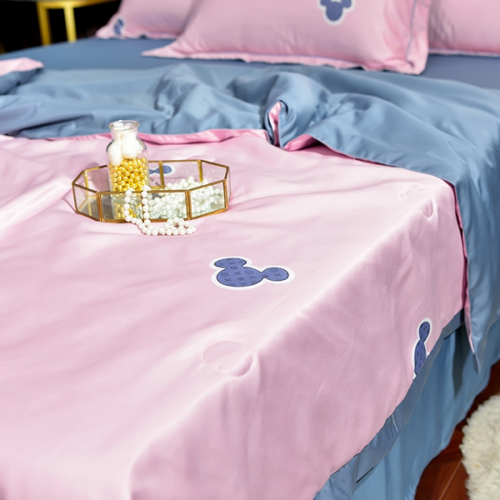 91家纺网 家纺一手货源 找家纺 梦柏2021新款水洗天丝夏被 夏凉被 童心