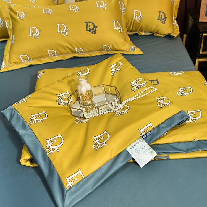 91家纺网 家纺一手货源 找家纺 梦柏2021新款水洗天丝夏被 夏凉被 字母D