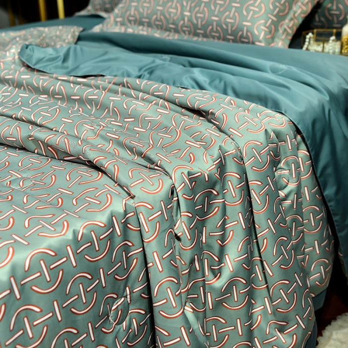 91家纺网 家纺一手货源 找家纺 梦柏2021新款水洗天丝夏被 夏凉被 字母T