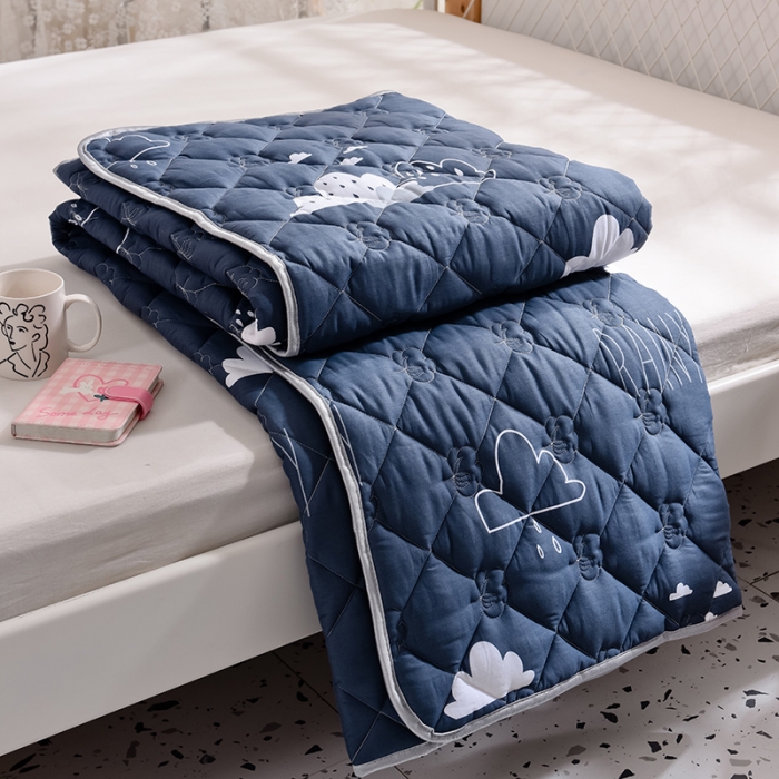 91家纺网 家纺一手货源 找家纺 寐珂 2025新款全棉大豆纤维床垫薄款 漫步云端