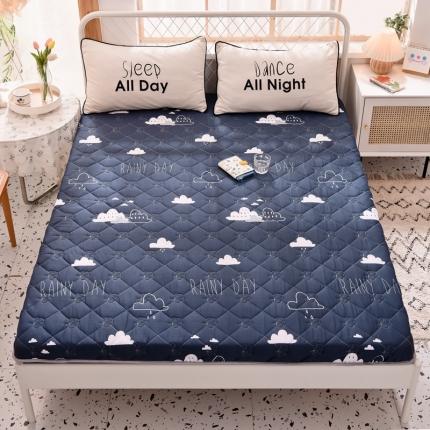 91家纺网 家纺一手货源 找家纺 寐珂 2025新款全棉大豆纤维床垫厚款 漫步云端