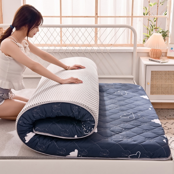 91家纺网 家纺一手货源 找家纺 寐珂 2025新款全棉大豆纤维床垫厚款 漫步云端