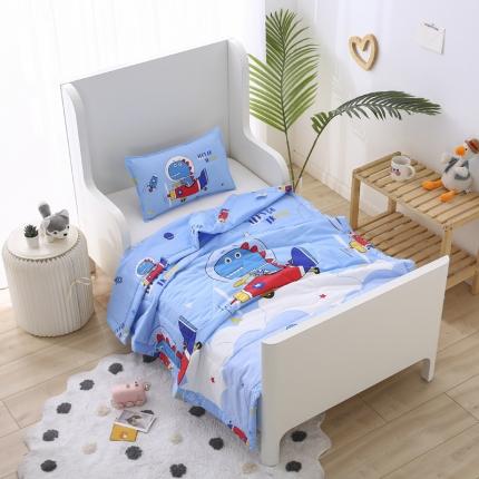 91家纺网 家纺一手货源 找家纺 吉咪兔 2023新款AB版40S全棉舒适夏凉被 恐龙飞船