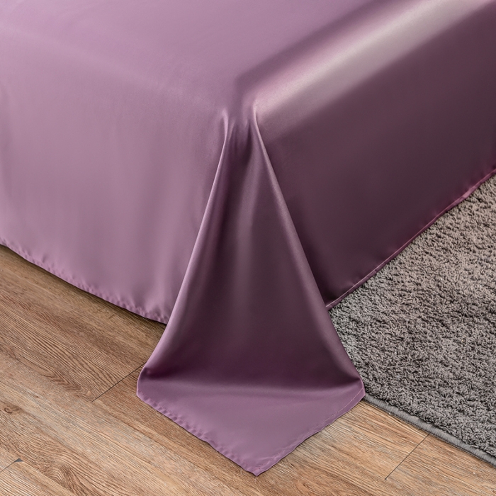 91家纺网 家纺一手货源 找家纺 丽莱美 2026爆款天丝冰丝床单 豆沙