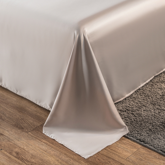 91家纺网 家纺一手货源 找家纺 丽莱美 2026爆款天丝冰丝床单 香槟金