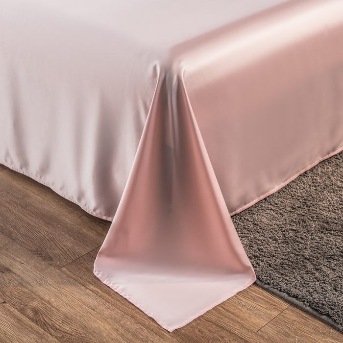 91家纺网 家纺一手货源 找家纺 丽莱美 2024爆款天丝冰丝床单 玉色