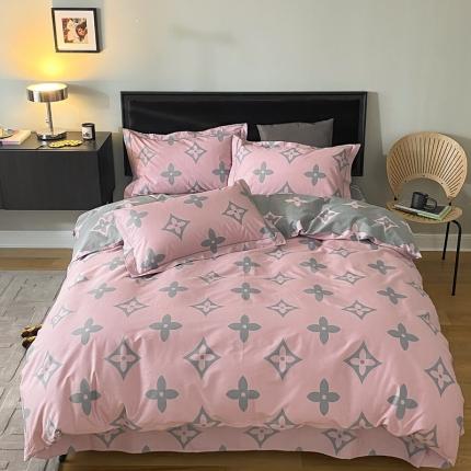 91家纺网 家纺一手货源 找家纺 （总）棉生活 2022新款全棉铂金棉小资系列四件套