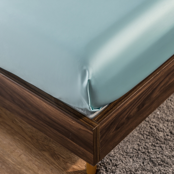 91家纺网 家纺一手货源 找家纺 丽莱美 2024爆款天丝冰丝床笠 水兰