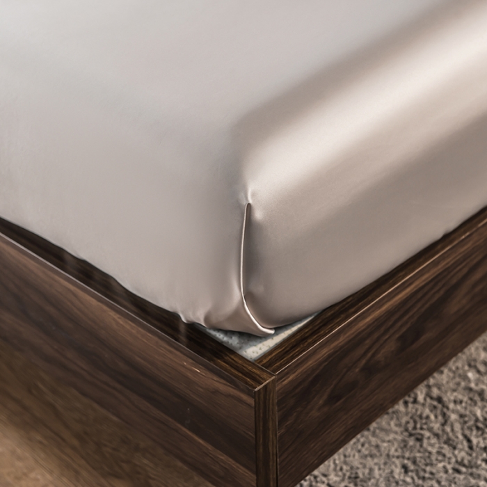 91家纺网 家纺一手货源 找家纺 丽莱美 2026爆款天丝冰丝床笠 香槟金