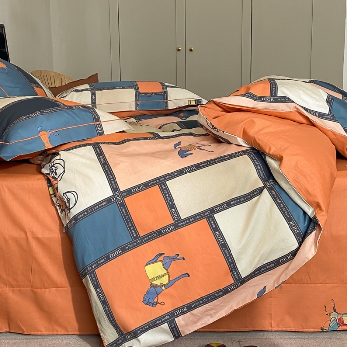 91家纺网 家纺一手货源 找家纺 棉生活 2021新款全棉铂金棉小资系列四件套 马车时代