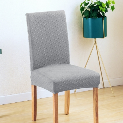 91家纺网 家纺一手货源 找家纺 菱形格弹力一体椅套 饭店连体椅子套  宴会加厚椅套子