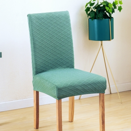 91家纺网 家纺一手货源 找家纺 菱形格弹力一体椅套 饭店连体椅子套  宴会加厚椅套子