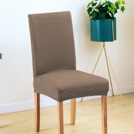 91家纺网 家纺一手货源 找家纺 菱形格弹力一体椅套 饭店连体椅子套  宴会加厚椅套子