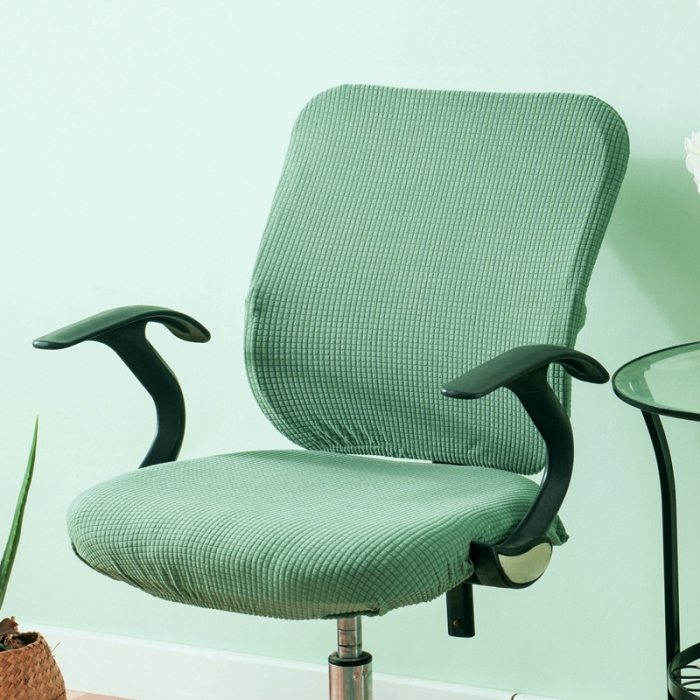 91家纺网 家纺一手货源 找家纺 外贸尺寸-华夫格分体椅套 弹力办公室椅套子