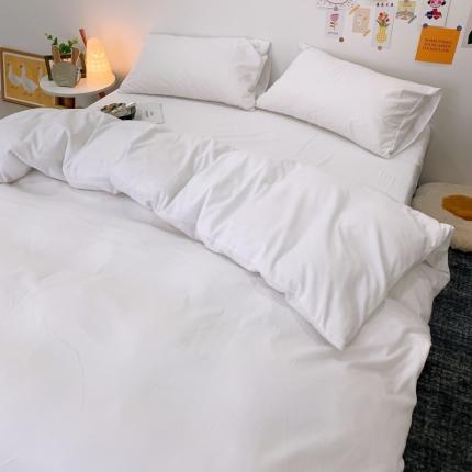 酒店四件套宾馆纯白色套件单品被套 200X230cm可订床笠