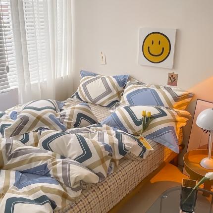 91家纺网 家纺一手货源 找家纺 （总）盛馨家纺 2023年网红直播爆款全棉小清新四件套