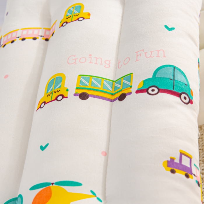 91家纺网 家纺一手货源 找家纺 萌番宝 2022新款全棉儿童水洗枕车车世界30*50cm