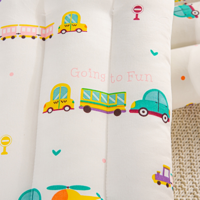 91家纺网 家纺一手货源 找家纺 萌番宝 2022新款全棉儿童水洗枕车车世界30*50cm