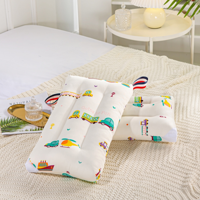 91家纺网 家纺一手货源 找家纺 萌番宝 2022新款全棉儿童水洗枕车车世界30*50cm