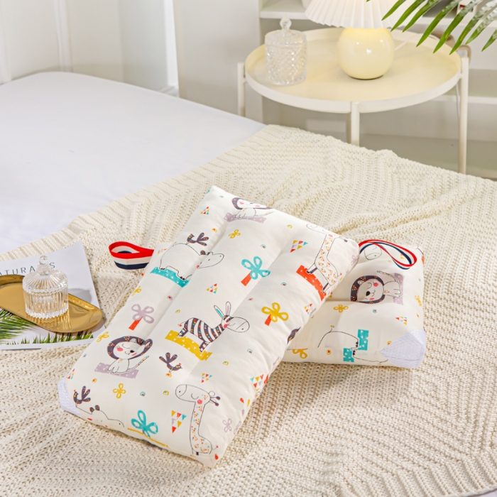 91家纺网 家纺一手货源 找家纺 萌番宝 2022新款全棉儿童水洗枕动物园30*50cm