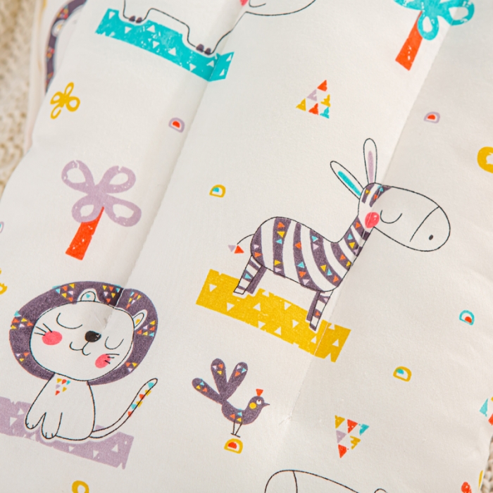 91家纺网 家纺一手货源 找家纺 萌番宝 2022新款全棉儿童水洗枕动物园30*50cm