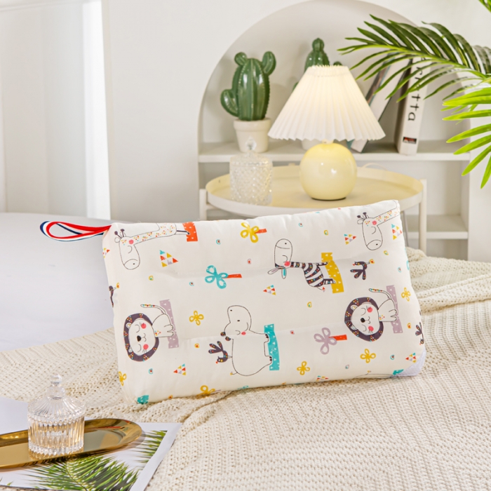 91家纺网 家纺一手货源 找家纺 萌番宝 2022新款全棉儿童水洗枕动物园30*50cm