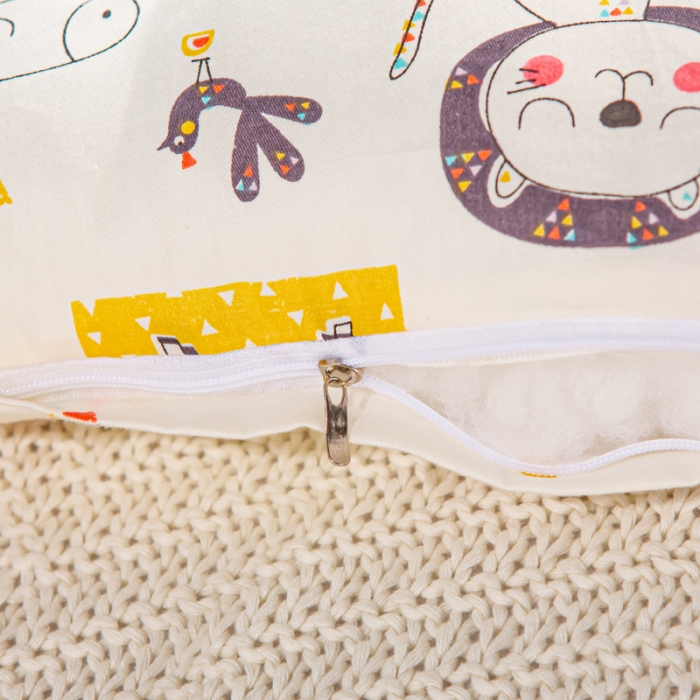 91家纺网 家纺一手货源 找家纺 萌番宝 2022新款全棉儿童水洗枕动物园30*50cm