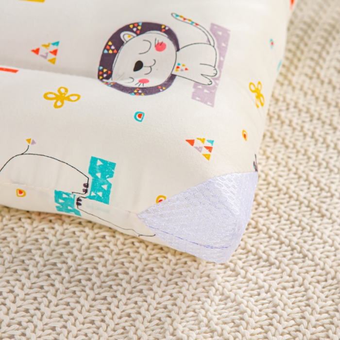 91家纺网 家纺一手货源 找家纺 萌番宝 2022新款全棉儿童水洗枕动物园30*50cm