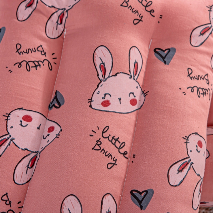 91家纺网 家纺一手货源 找家纺 萌番宝 2022新款全棉儿童水洗枕可爱小兔30*50cm