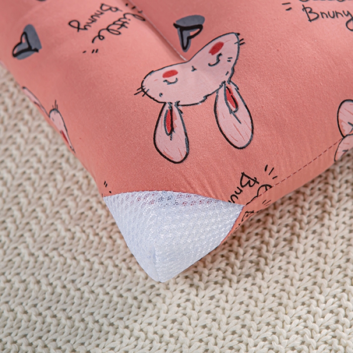 91家纺网 家纺一手货源 找家纺 萌番宝 2022新款全棉儿童水洗枕可爱小兔30*50cm