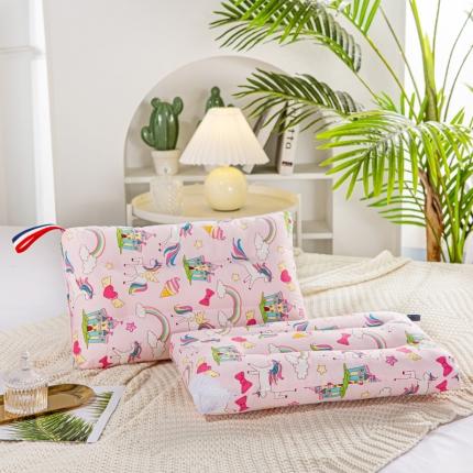 91家纺网 家纺一手货源 找家纺 萌番宝 2022新款全棉儿童水洗枕七彩小马30*50cm