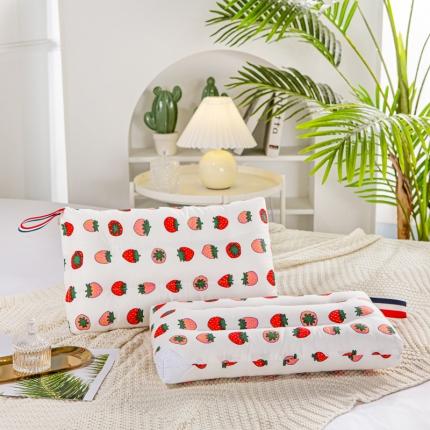 萌番宝 2022新款全棉儿童水洗枕甜心草莓30*50cm